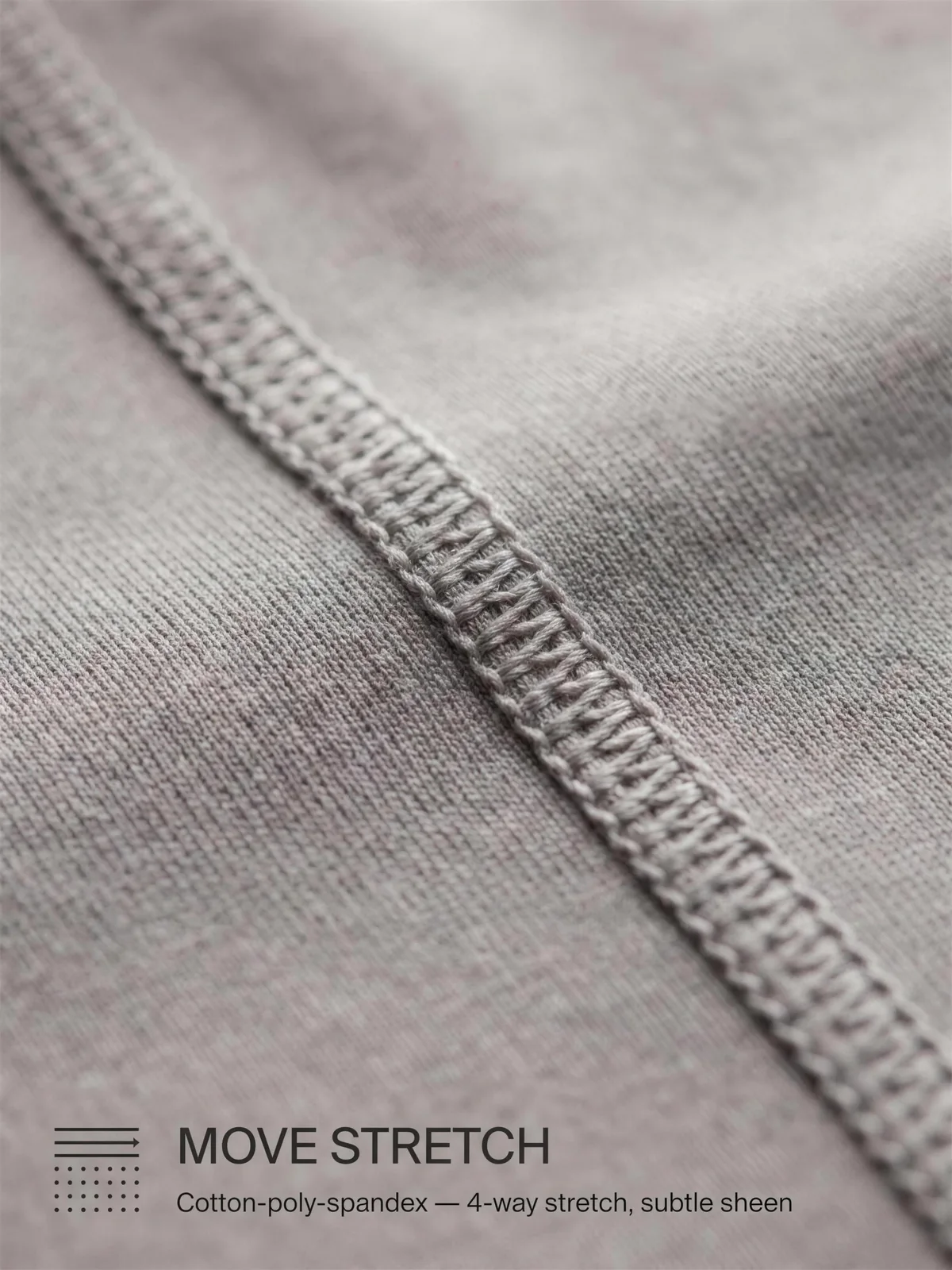 Move Stretch · Cotton-poly-spandex